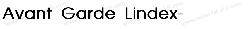 Avant Garde Lindex字体转换